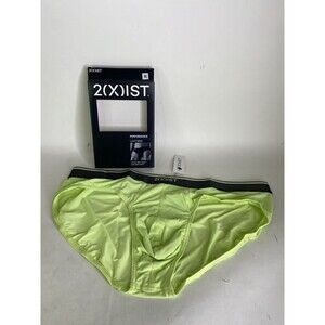 2xist Performance Lightning Speed Mesh Low Rise Brief Underwear Green Mens XL